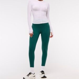 Abercrombie YPB 7/8 Leggings Green XS Short